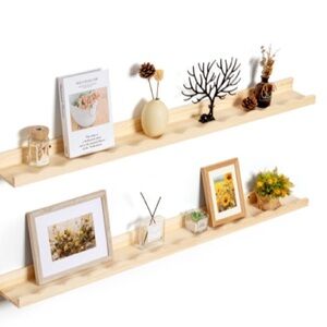 Natural Wood Wall Shelf Decor